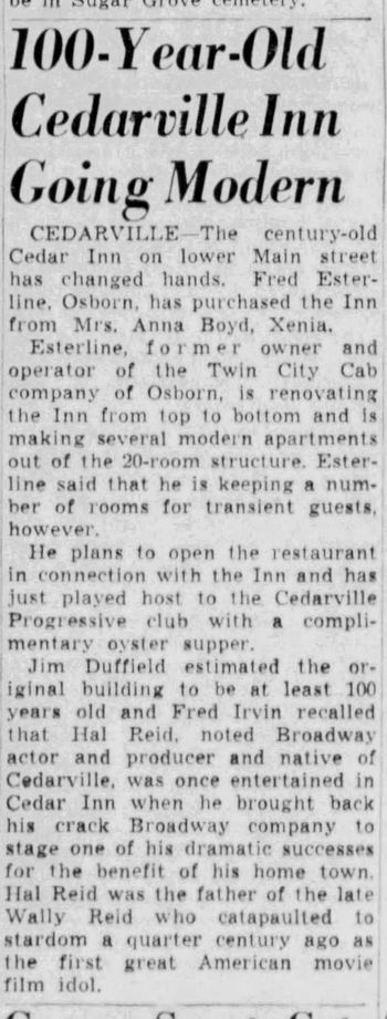 Cedar Inn - 1946 Improvements